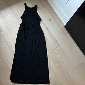 Casual Black Maxi Dress